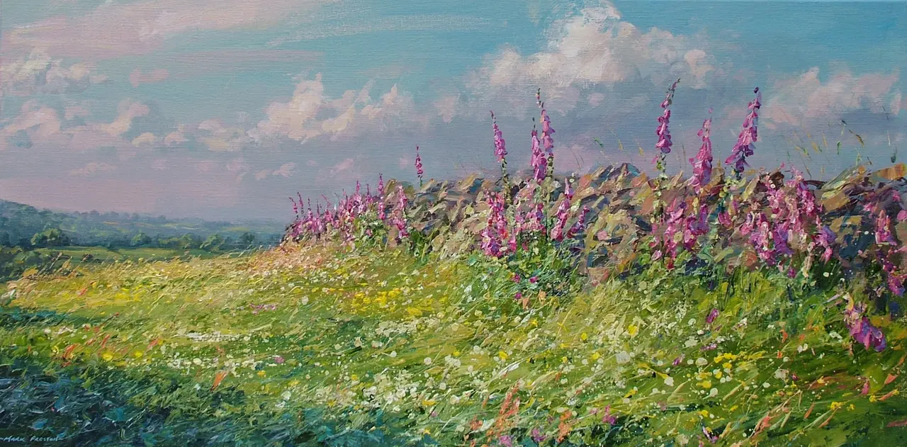 Mark Preston - summer meadow, ashleyhay